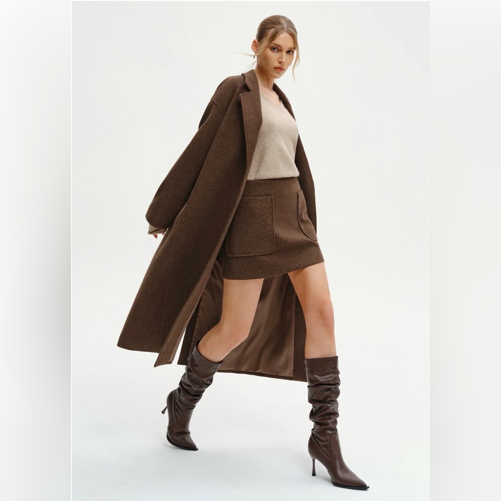 Commense Classic Brown Trench Coat - Picture 2 of 6